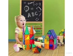 TOYSBBS Jeux de Construction magnétiques 60 Pièces Couleur Blocs Construction Magnétiques Livré | Cadeau Jouet idéal pour Les Enfants de Plus de 3 Ans