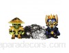 Treasure X - Battle Pack Ninja série 6 - 2 Figurines Ninja Exclusives et Accessoires Famosa 700016682