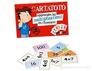 Cartatoto Jeu de 110 Cartes éducatives Apprendre Les Multiplications Enfant.