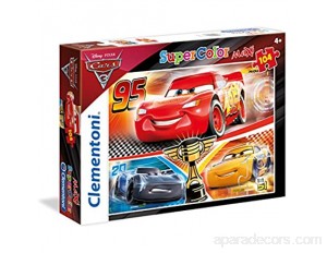Clementoni - 23706 - Supercolor Puzzle - Cars 3 - 104 Maxi Pièces - Disney