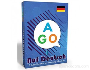 Jeux de cartes en allemand AGO. Jeu de société pour apprendre les mots allemands et la grammaire allemande. Un jeu educatif pour apprendre l'allemand en s'amusant.