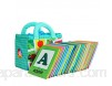 Ourine Lot de 26 cartes de l\'alphabet souples ABC Apprentissage de l\'alphabet Livres d\'apprentissage Alphabet Photo Cartes avec sacs de rangement en tissu pour enfants