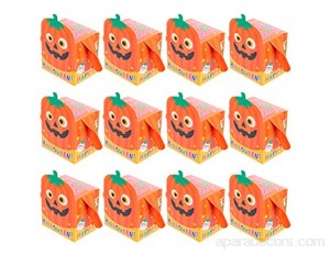 ABOOFAN Lot de 12 boîtes à bonbons portables pour Halloween