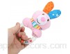 Hochet à main pour tout-petit joli jouet en peluche doux et drôle non pour les bébés enfantsScarf Bunny Rattle