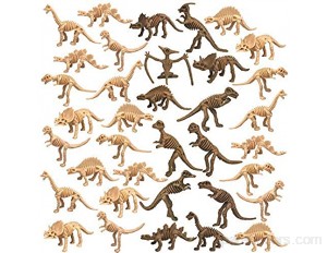 36 pièces de dinosaure fossile squelette dinosaure squelette jouet différents personnages Dino os pour dinosaure sable dig dig science jeu cadeau décoration