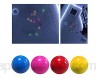 Verliked Lot de 4 mini balles rondes de décompression colorées et élastiques - 4 5 cm - Lumineuses
