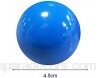 Verliked Lot de 4 mini balles rondes de décompression colorées et élastiques - 4 5 cm - Lumineuses