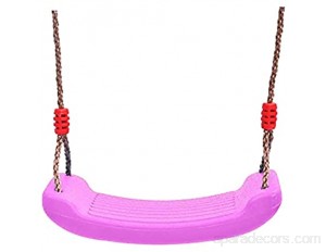 Balançoire robuste avec corde réglable en hauteur - Accessoires de rechange pour aire de jeu - Charge maximale : 150 kg - Violet