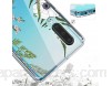Suhctup Coque Compatible pour Huawei P9 Etui en Silicone Transparent TPU Souple Housse Ultra Fin Anti Choc Protection Bumper Case avec Fleur Dessin pour Huawei P9Fleur 8
