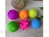 Daylyric 6 Balles Sensorielles Pour Bébé Plusieurs Balles Sensorielles Multicolores Texturées Jouets De Bain Pour Enfants Pour L\'Exploration Sensorielle Et Les Fiançailles Âgés De 6 Mois Et Plus