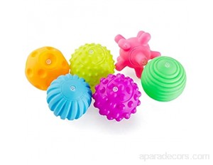 Onsinic 6pcs Infantile Balles Sensorielles Bébé Texturé Multi Boule De Massage Balle Souple pour Stimulating Baby Sensory Toy