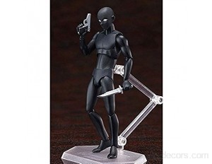 HEIMAOMAO Figurines d'action prisonnier homme en noir avec accessoires et articulations mobiles figurine de personnage d'anime fans d'Otaku jouets pour adultes