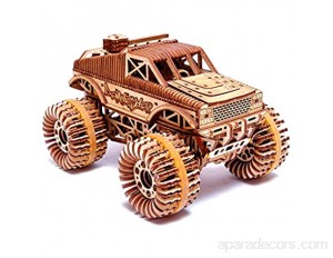 Wood Trick - Voiture Monster Truck - Puzzle mécanique en Bois - Assemblage sans Colle - 556 pièces