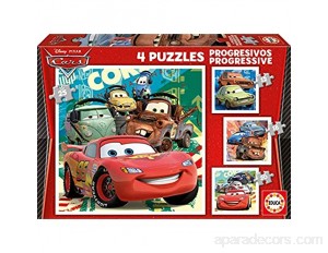 Educa - 14942 - Puzzle - Progressif Cars 2 4 Puzzle