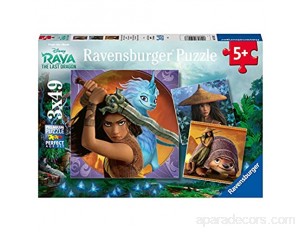 Ravensburger- Puzzles 3x49 pièces courageuse guerrière/Disney Raya et Le dernier Dragon Enfant 4005556050987 0