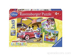 Ravensburger - Tout le monde aime Mickey - Lot de 3 Puzzles 49 pièces - Puzzle enfant - dès 5 ans - 09247