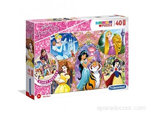 Clementoni Floor Puzzle-Princess 40 pièces-Disney 25463 Multicolore