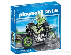 Playmobil - Pilote et Moto - 70204