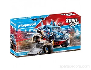 Playmobil - Stuntshow - Monster Truck Requin avec 1 Personnage Cascadeur - Accessoires Inclus
